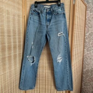 Levi's Premium Wedgie Straight Jeans Crop